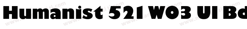Humanist 521 W03 Ul Bd字体转换